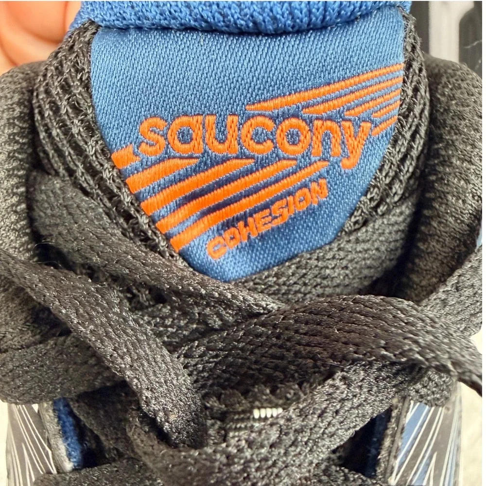 Saucony Cohesion 15 Men's Running Shoes Gray Black Orange S20701-15 Size‎ 12